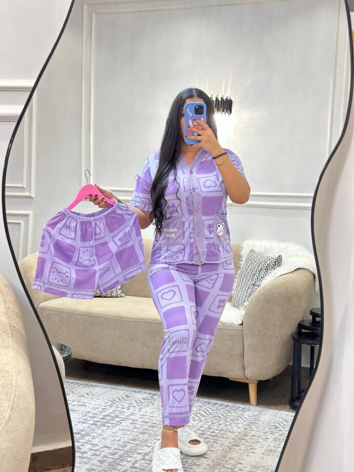 ⁦pyjama 3 pcs⁩ - الصورة ⁦2⁩